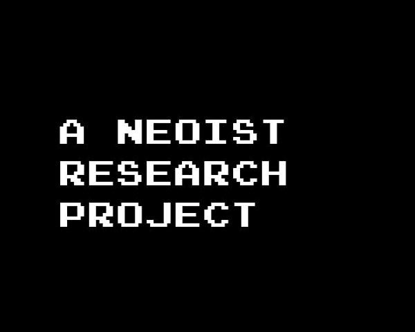 “A Neoist Research Project ” Epub Trailer