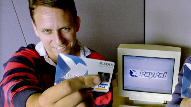 Peter Thiel and his credit card.