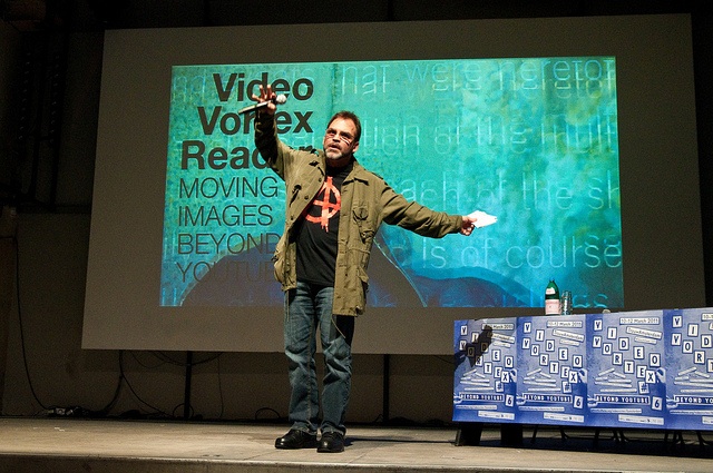 Michael Strangelove - 'The Cultural Value of Amateur Video'. Photo by Anne Helmond.